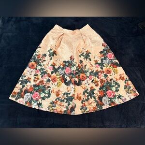 Chicwish Floral A-Line Skirt